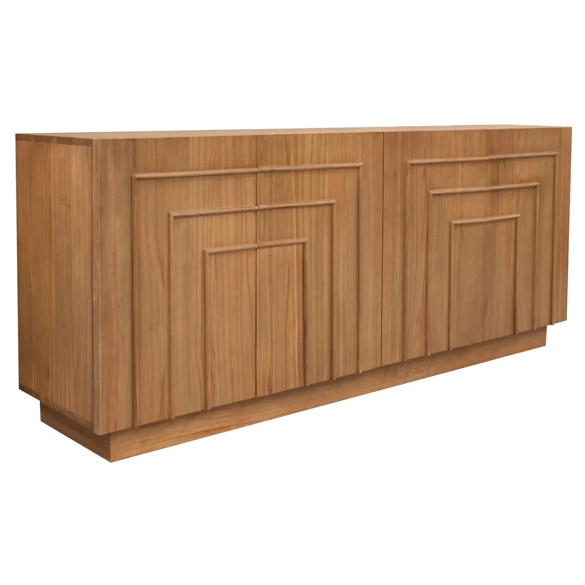 Apollo Solid Mindi Timber 4-Door Buffet / Sideboard 190cm in Almond - Chocolate Wood
