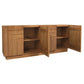 Apollo Solid Mindi Timber 4-Door Buffet / Sideboard 190cm in Almond - Chocolate Wood