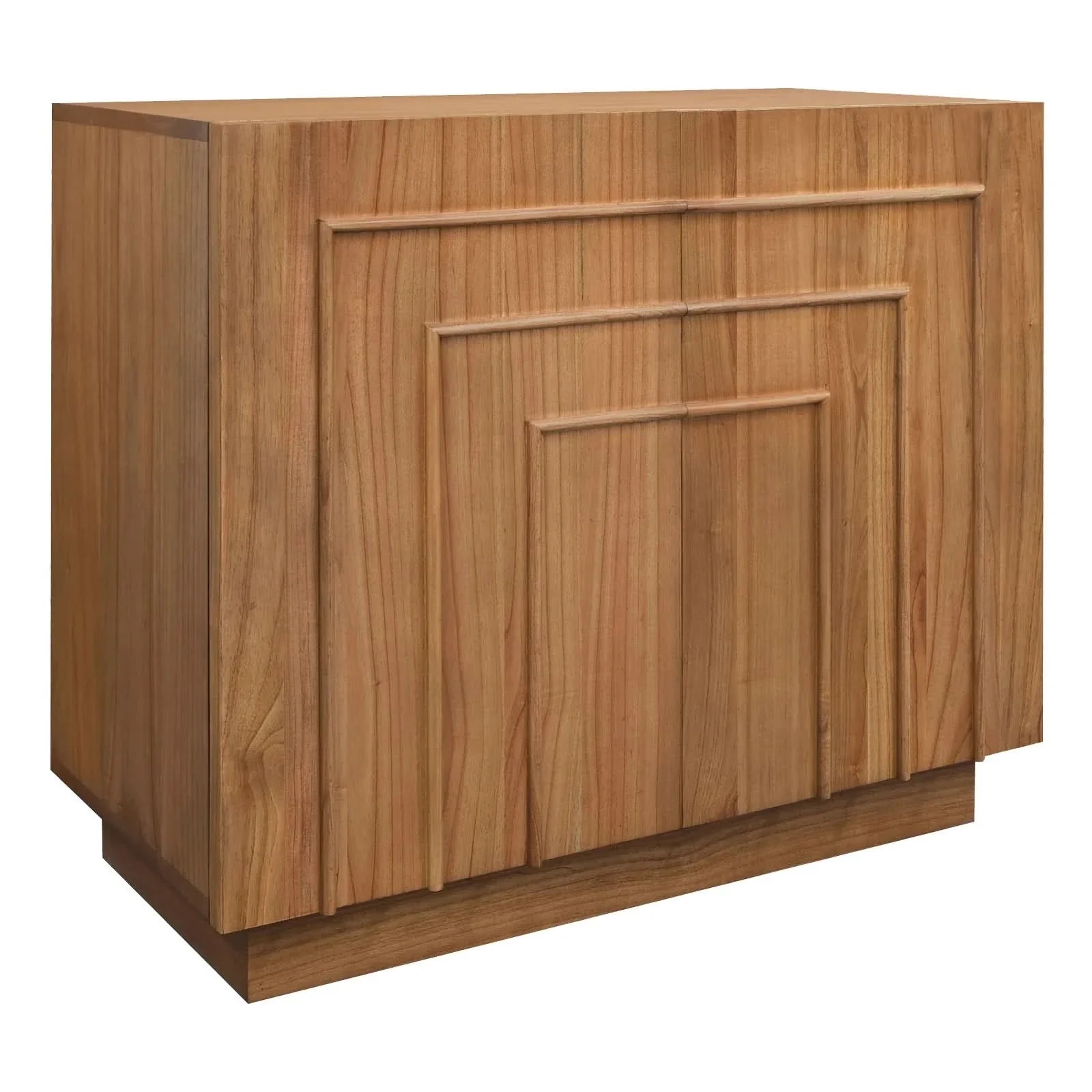 Apollo Solid Mindi Timber 2-Door Buffet / Sideboard 95cm in Almond - Chocolate Wood