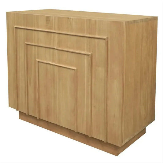 APOLLO SOLID WHITE CEDAR (MINDI WOOD) BUFFET /SIDEBOARD 2 DOORS - NATURAL