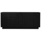 APOLLO SOLID WHITE CEDAR (MINDI WOOD) BUFFET/SIDEBOARD 4 DOORS - BLACK - MyChocolateWood