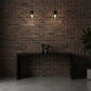 APOLLO WHITE CEDAR CONSOLE TABLE/HALL TABLE - BLACK - MyChocolateWood