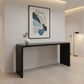 Apollo Solid Mindi Timber Console Table / Hall Table 150cm in Black - Chocolate Wood