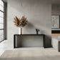 APOLLO WHITE CEDAR CONSOLE TABLE/HALL TABLE - BLACK - MyChocolateWood