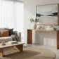 APOLLO WHITE CEDAR CONSOLE TABLE/HALL TABLE - NATURAL - MyChocolateWood