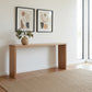 APOLLO WHITE CEDAR CONSOLE TABLE/HALL TABLE - NATURAL - MyChocolateWood