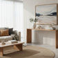 Apollo Solid Mindi Timber Console Table / Hall Table 150cm in Natural - Chocolate Wood