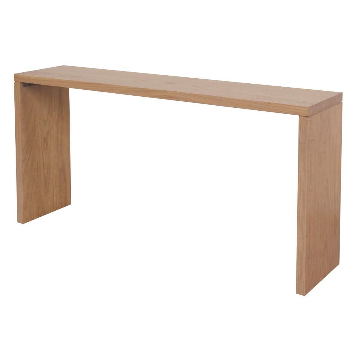 Apollo Solid Mindi Timber Console Table / Hall Table 150cm in Natural - Chocolate Wood