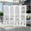 ASHE DECORATIVE MANGO WOOD SCREEN/ROOM DIVIDER ANTIQUE WHITE