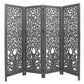 ASHE DECORATIVE MANGO WOOD SCREEN/ROOM DIVIDER DARK GREY - MyChocolateWood