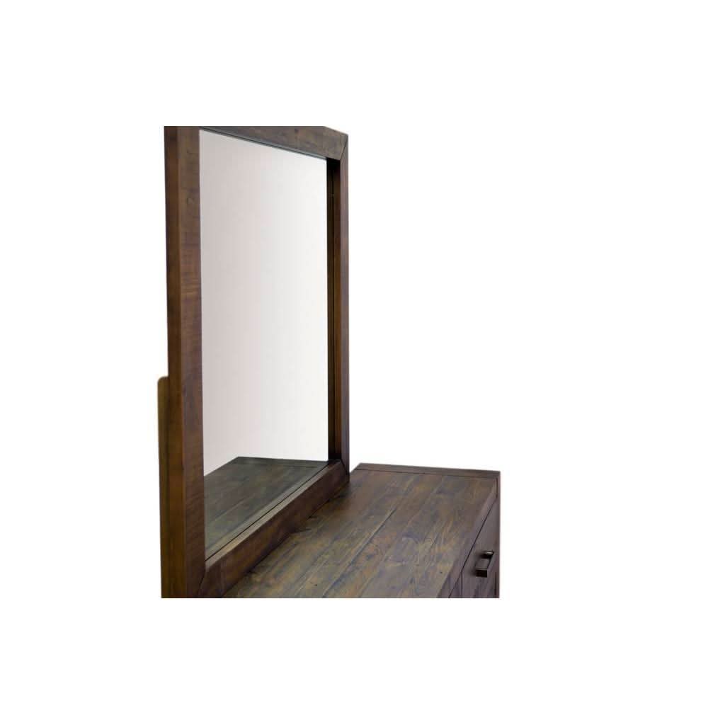 ASHGAR 6 DRAWER DRESSING TABLE/ DRESSER IN GREY STONE - MyChocolateWood