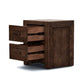 ASHGAR KING SIZE BED + DRESSER + MIRROR + 2 X BEDSIDE TABLES IN GREY STONE PACKAGE DEAL - MyChocolateWood