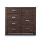 ASHGAR QUEEN SIZE BED + TALLBOY + 2 X BEDSIDE TABLES IN GREY STONE PACKAGE DEAL - MyChocolateWood