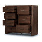 ASHGAR QUEEN SIZE BED + TALLBOY + 2 X BEDSIDE TABLES IN GREY STONE PACKAGE DEAL - MyChocolateWood