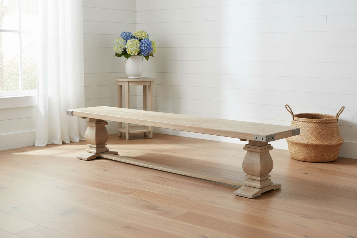 ASTI SOLID MANGO WOOD BENCH IN HONEY WASH - MyChocolateWood