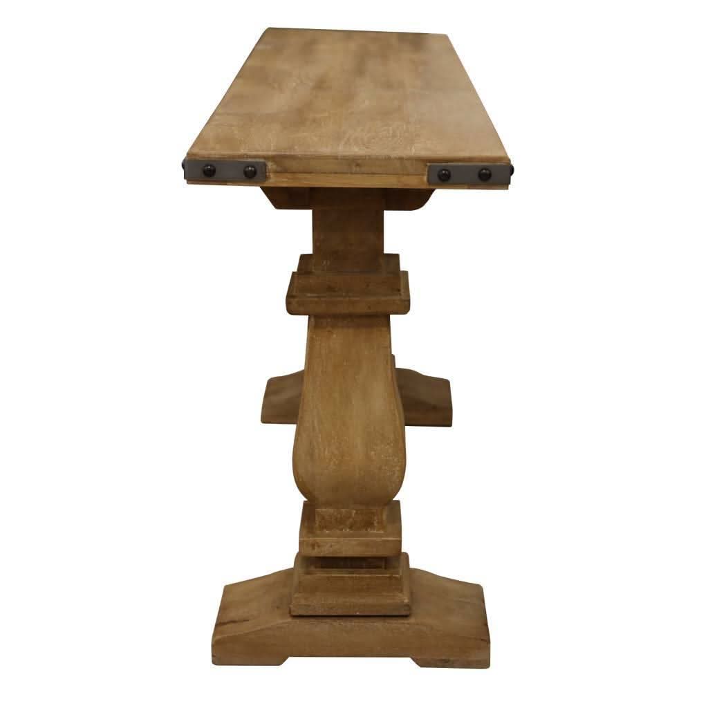 ASTI SOLID MANGO WOOD CONSOLE TABLE/HALL TABLE IN HONEY WASH - MyChocolateWood