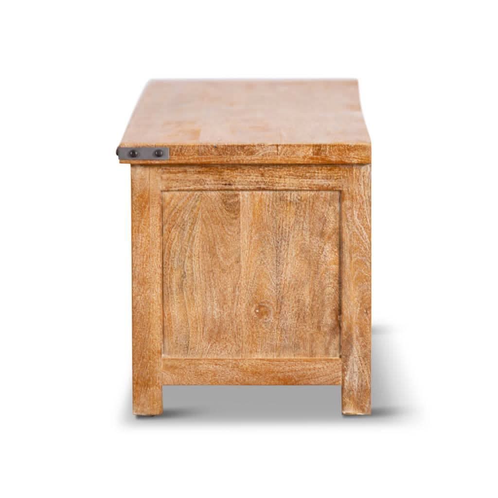 ASTI SOLID MANGO WOOD TV UNIT IN HONEY WASH - MyChocolateWood