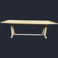 Lamia Recycled Elm Trestle Dining Table 240cm - Chocolate Wood