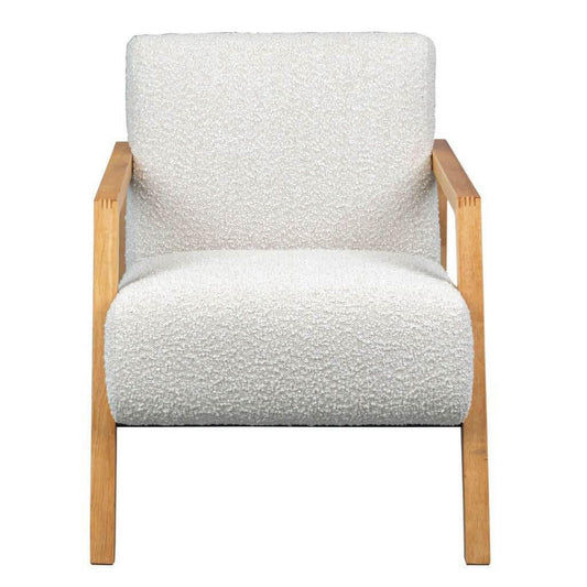 ATTICUS CONTEMPORARY FABRIC ARMCHAIR IN BEIGE - MyChocolateWood