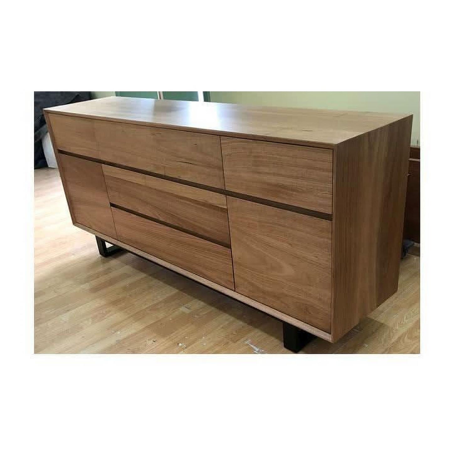 AUSTRALIAN CUSTOM-MADE MONACO SIDEBOARD WITH A FILING CABINET (5 DRAWERS + 1 FILING CABINET + 1 DOOR)