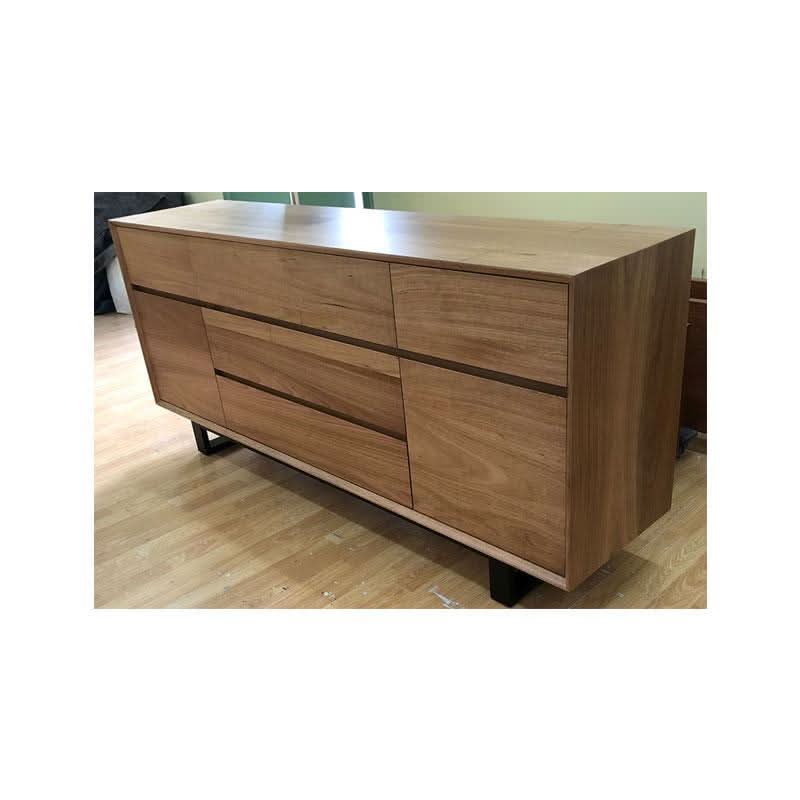 AUSTRALIAN CUSTOM-MADE MONACO SIDEBOARD WITH A FILING CABINET (5 DRAWERS + 1 FILING CABINET + 1 DOOR)  - MyChocolateWood