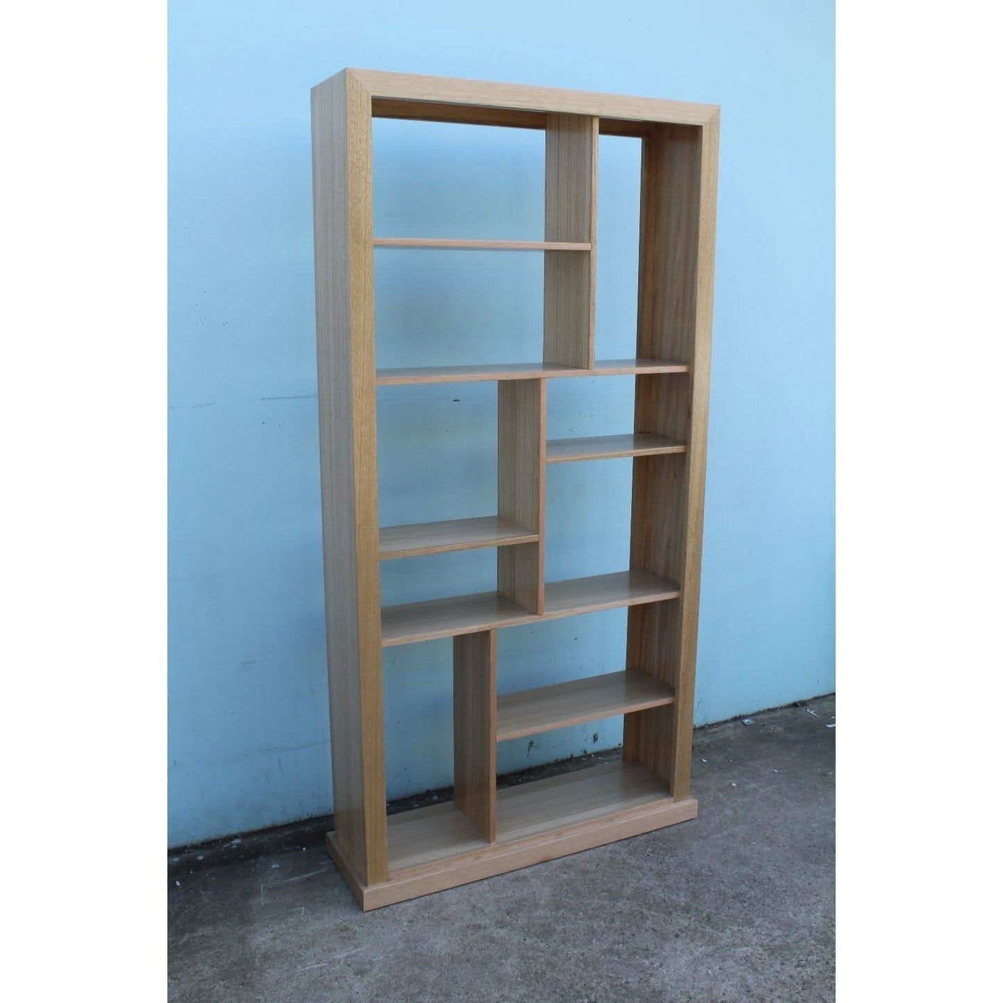 AUSTRALIAN CUSTOM-MADE RILEY TASSIE OAK HARDWOOD BOOKCASE/BOOKSHELF/ROOM DIVIDER/DISPALY UNIT - LOCALLY MADE - MyChocolateWood