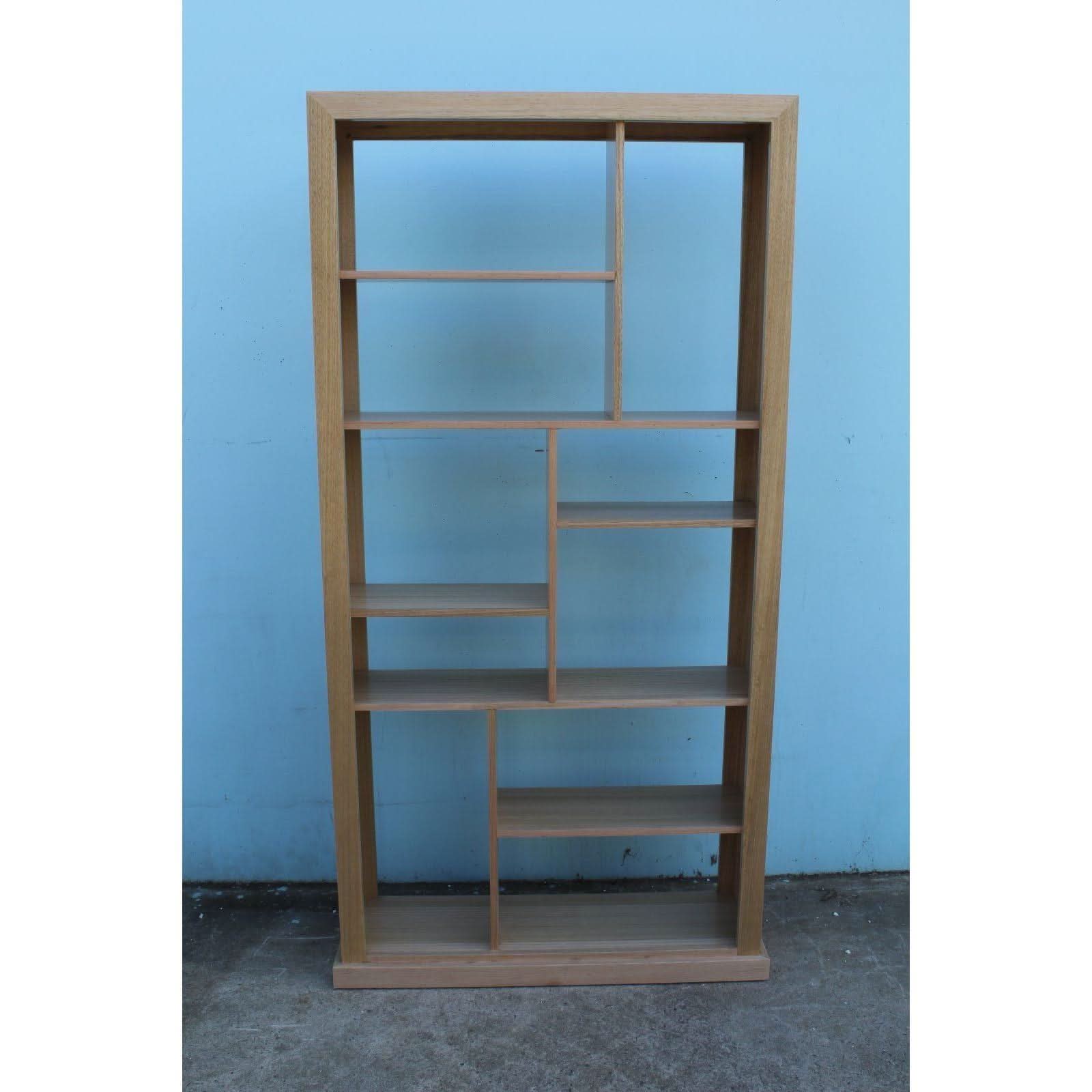 AUSTRALIAN CUSTOM-MADE RILEY TASSIE OAK HARDWOOD BOOKCASE/BOOKSHELF/ROOM DIVIDER/DISPALY UNIT - LOCALLY MADE - MyChocolateWood