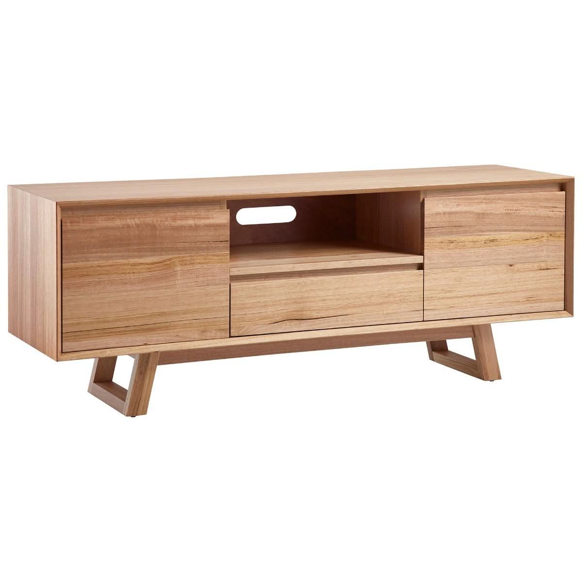 AVALON 2 DOORS 1 DRAWER TV UNIT 160CM - MyChocolateWood