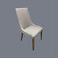 Avalon Fabric Dining Chair in Taupe - Chocolate Wood