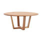 MyChocolateWood Avalon round coffee table with 95cm diameter, featuring a sleek wooden surface and modern design.