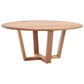 MyChocolateWood Avalon round coffee table with 95cm diameter, featuring a wooden finish and modern design.