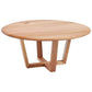 MyChocolateWood Avalon round coffee table with 95cm diameter, wooden top and modern design.