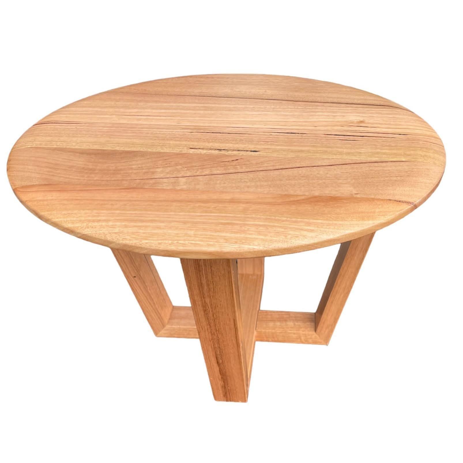 AVALON SOLID TASMANIAN OAK ROUND LAMP TABLE/SIDE TABLE 60CM DIAMETER - MyChocolateWood