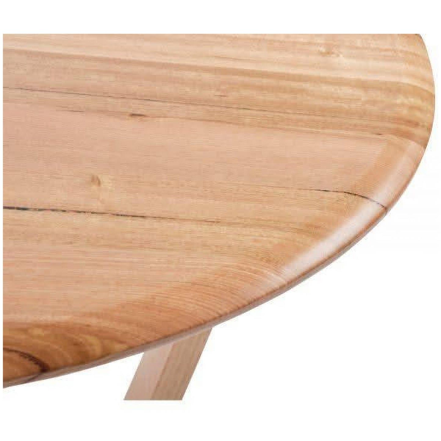 Chocolate Wood Avalon solid Tasmanian oak round lamp table, 60cm diameter, featuring natural wood grain and smooth finish.