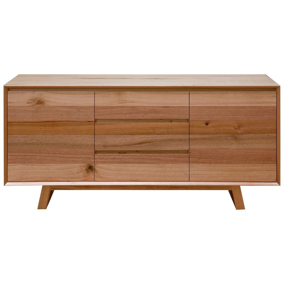 AVALON SOLID TASSIE OAK BUFFET/SIDEBOARD 2 DOORS 3 DRAWERS 180CM