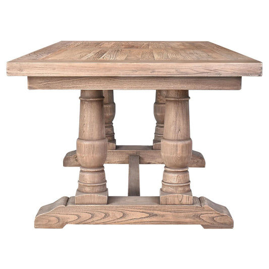AVERY RECLAIMED ELM WOOD DINING TABLE NATURAL 240CM
