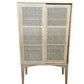 BAHAMAS CABINET CUPBOARD SLIDING RATTAN DOORS/ NATURAL OAKWOOD COLOUR - MyChocolateWood