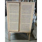 BAHAMAS CABINET CUPBOARD SLIDING RATTAN DOORS/ NATURAL OAKWOOD COLOUR - MyChocolateWood