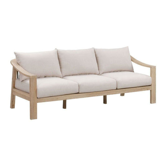 BAILEY ACACIA WOOD & ROPE 3-SEATER OUTDOOR SOFA