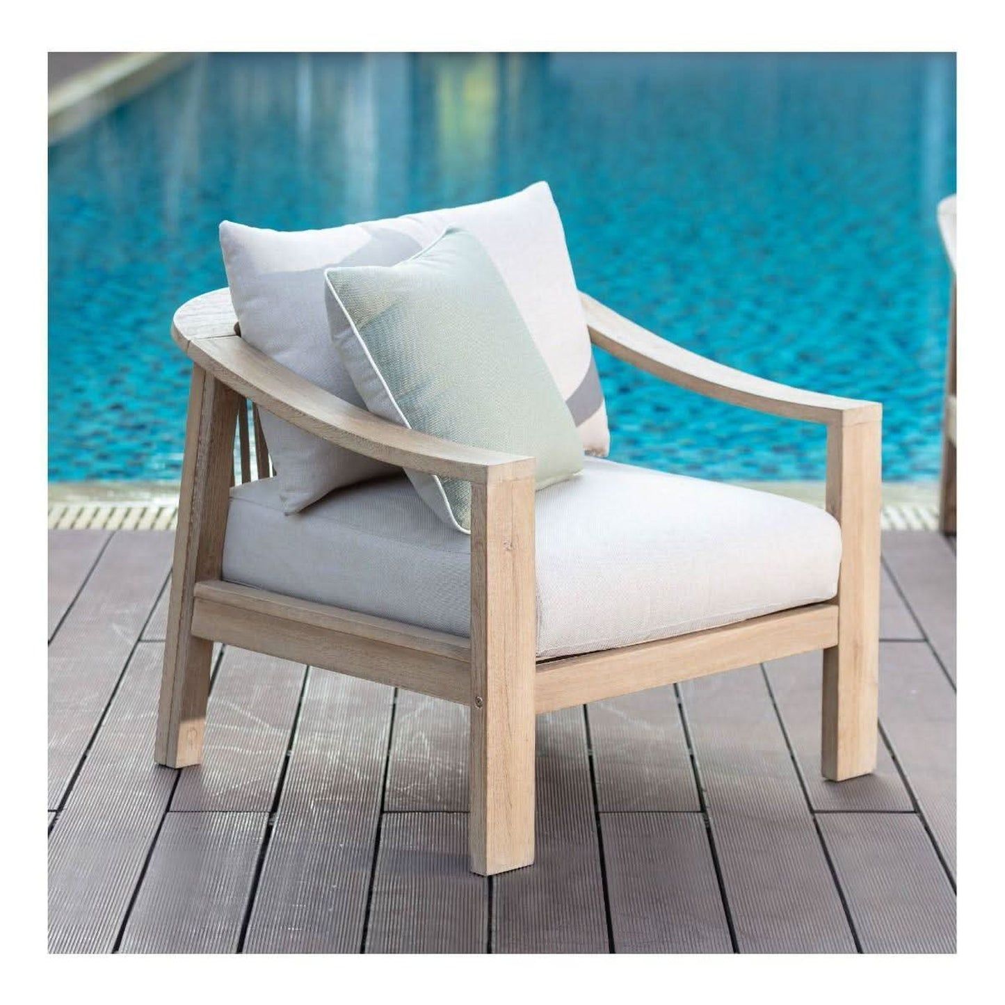 BAILEY ACACIA WOOD & ROPE OUTDOORS ARMCHAIR