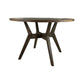 BALI SOLID MINDI WOOD TIMBER DARK BROWN/SOREL ROUND DINING TABLE 120 DIA - MyChocolateWood