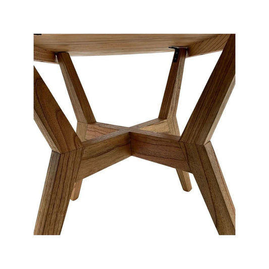 BALI SOLID MINDI WOOD TIMBER ROUND DINING TABLE 120CM - MyChocolateWood