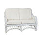 BALI WHITE RATTAN OLYMPIA ARMCHAIR LOUNGE CHAIR EASY CHAIR - MyChocolateWood