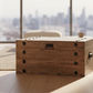 BASIL NAILHEAD OLD ELM TRUNK SIDE TABLE NATURAL WITH IRON ACCENTS - MyChocolateWood
