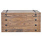 BASIL NAILHEAD OLD ELM TRUNK SIDE TABLE NATURAL WITH IRON ACCENTS - MyChocolateWood