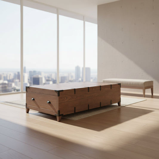 BASIL OLD ELM TRUNK COFFEE TABLE NATURAL - MyChocolateWood