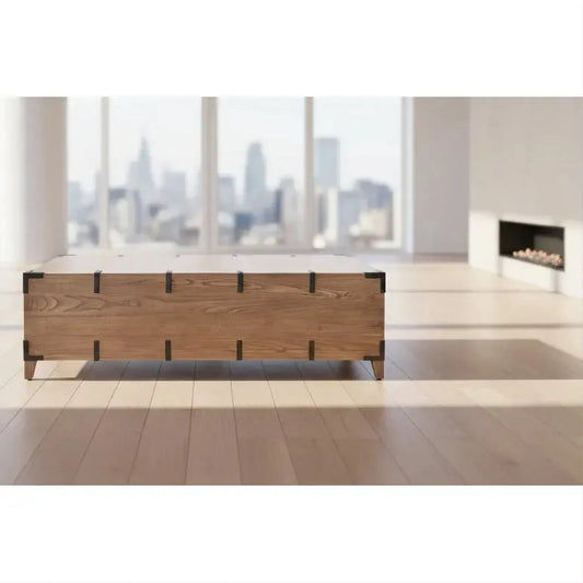 BASIL OLD ELM TRUNK COFFEE TABLE NATURAL - MyChocolateWood
