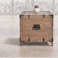 BASIL OLD ELM TRUNK SIDE TABLE LAMP TABLE NATURAL - MyChocolateWood