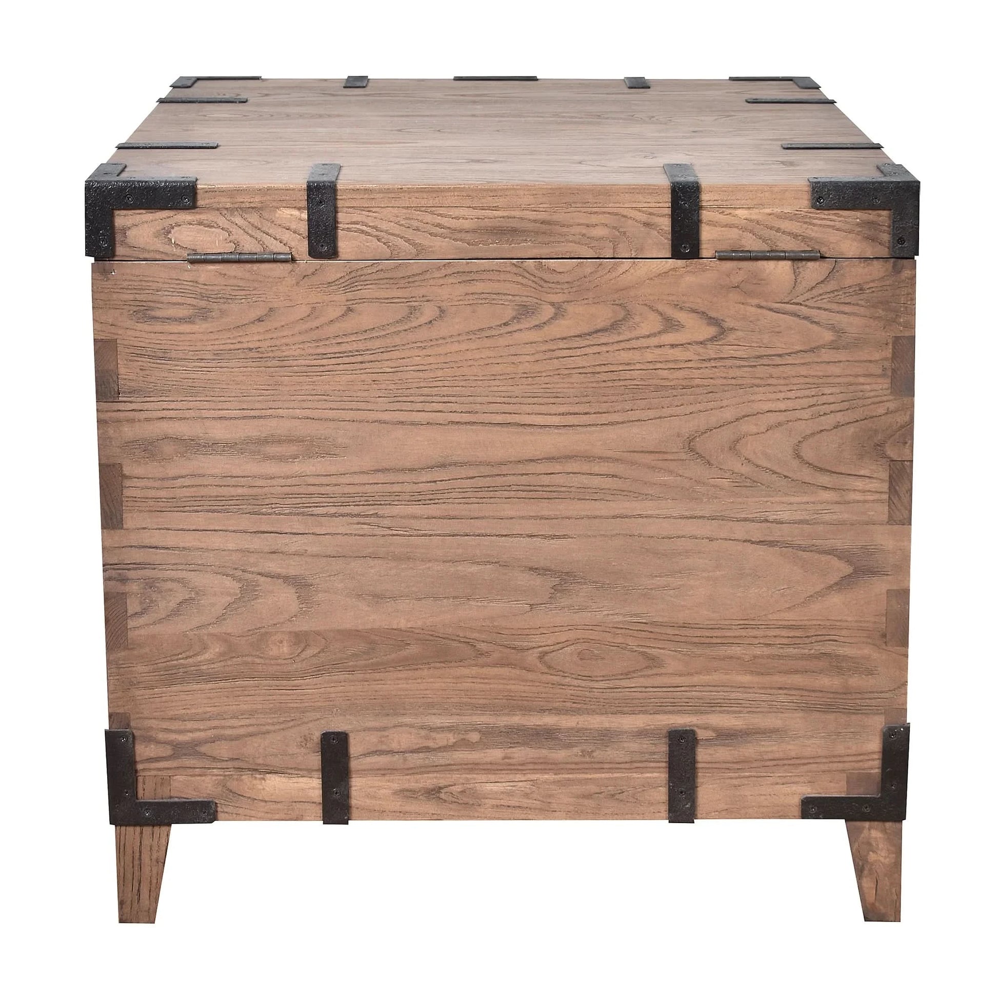 BASIL OLD ELM TRUNK SIDE TABLE LAMP TABLE NATURAL - MyChocolateWood