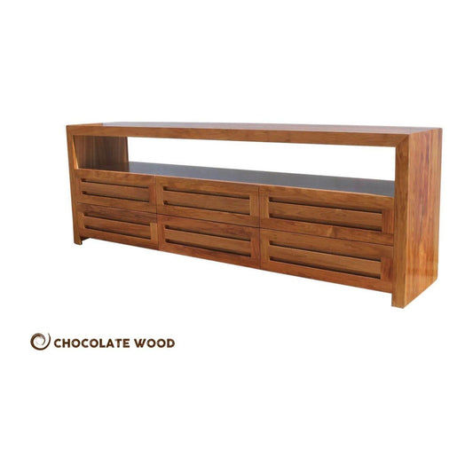 BAXTER TASSIE BLACKWOOD 6 DRAWER HIGH LOWLINE/TV ENTERTAINMENT UNIT AUSTRALIAN MADE TO ORDER
